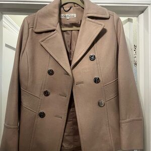 Kenneth Cole Women's Classic Tan Peacoat